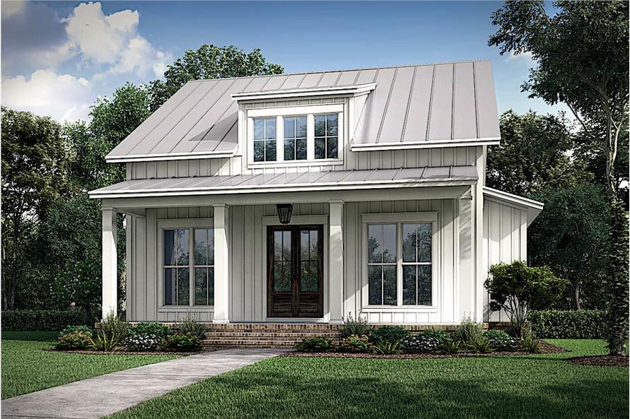 2-Bedroom, 1257 Sq Ft Ranch House - Plan #142-1236 - Front Exterior