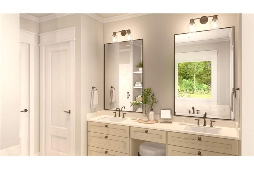142-1238: Home Interior Photograph-Master Bathroom: Sink/Vanity