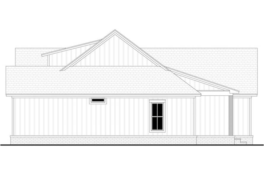 Home Plan Right Elevation of this 3-Bedroom,1697 Sq Ft Plan -142-1240