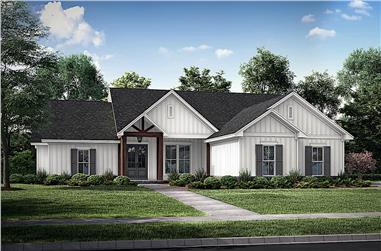 4-Bedroom, 1992 Sq Ft Contemporary Home - Plan #142-1241 - Main Exterior