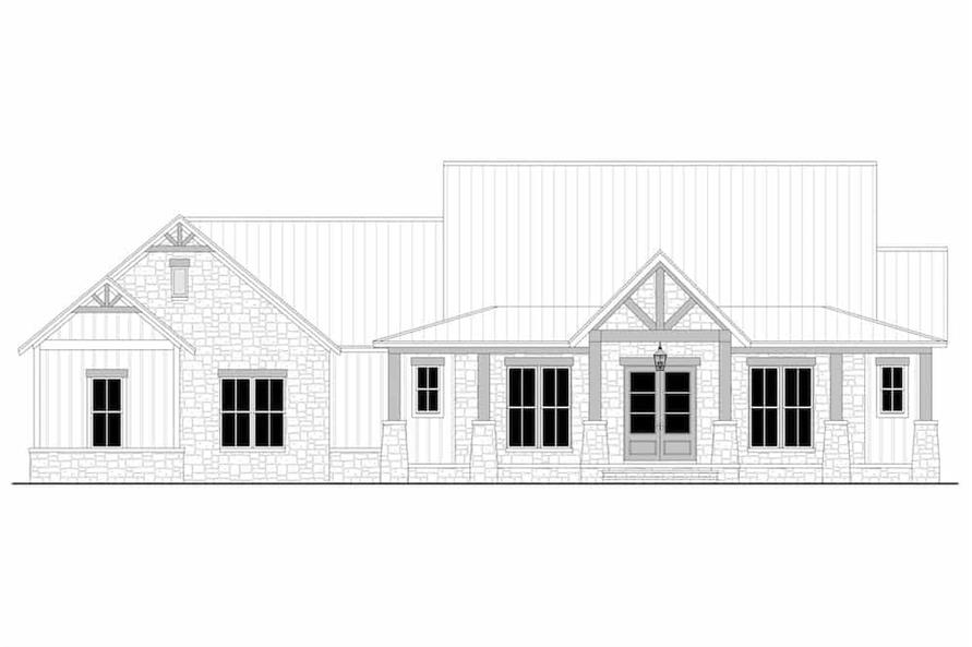142-1242: Home Plan Front Elevation
