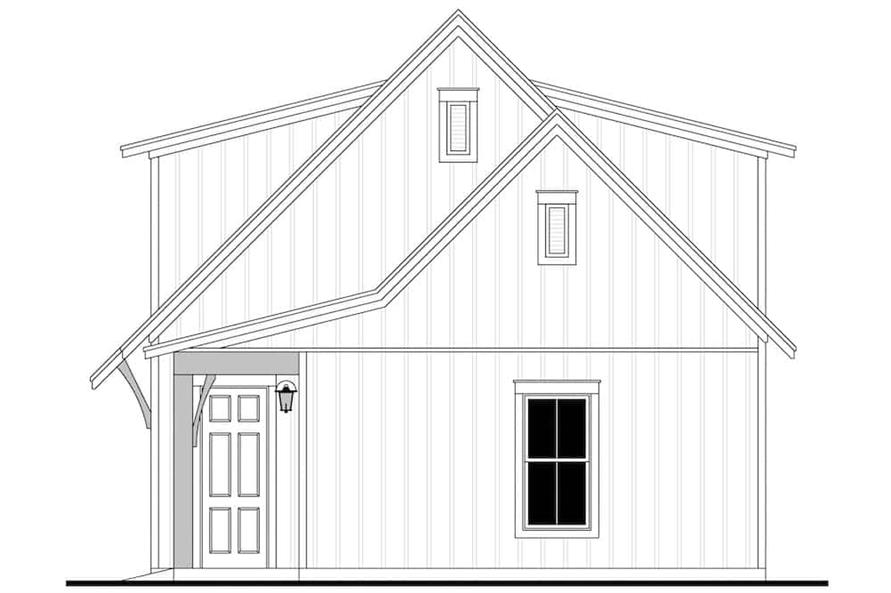 Home Plan Right Elevation of this 0-Bedroom,512 Sq Ft Plan -142-1248
