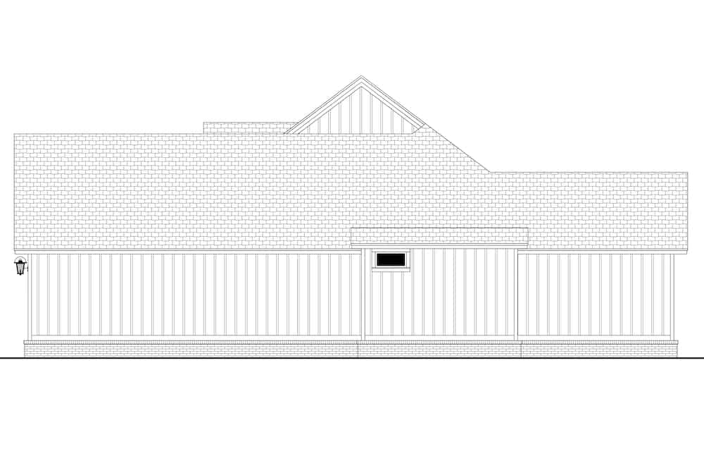 Home Plan Right Elevation of this 3-Bedroom,1756 Sq Ft Plan -142-1258
