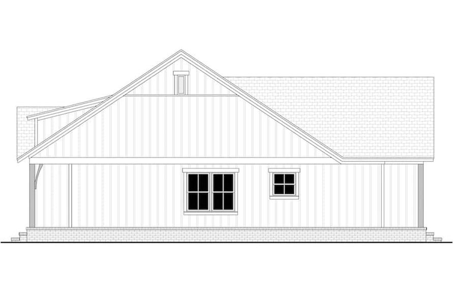 142-1263: Home Plan Right Elevation