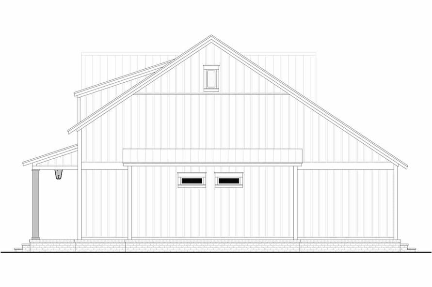142-1265: Home Plan Right Elevation