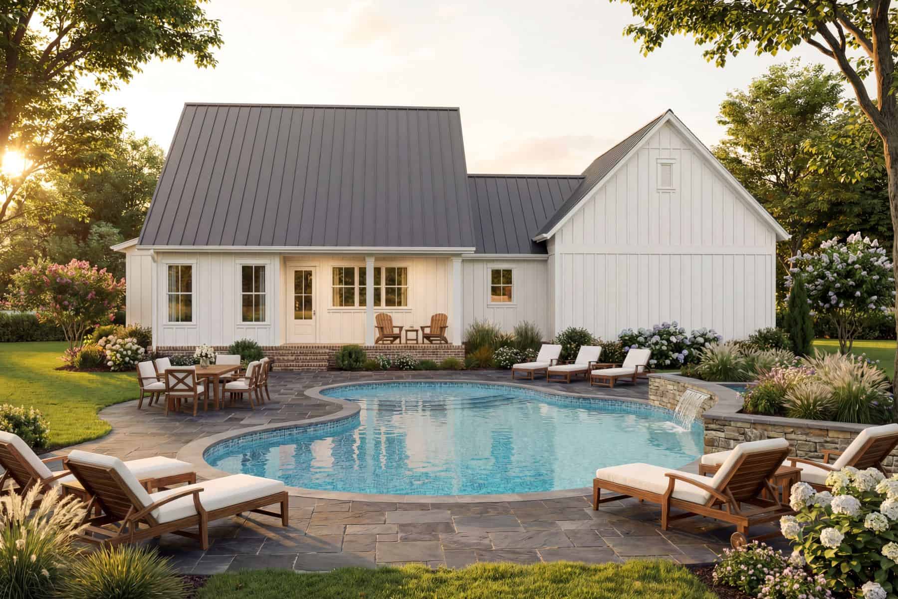Rear View of this 2-Bedroom,1448 Sq Ft Plan -142-1265