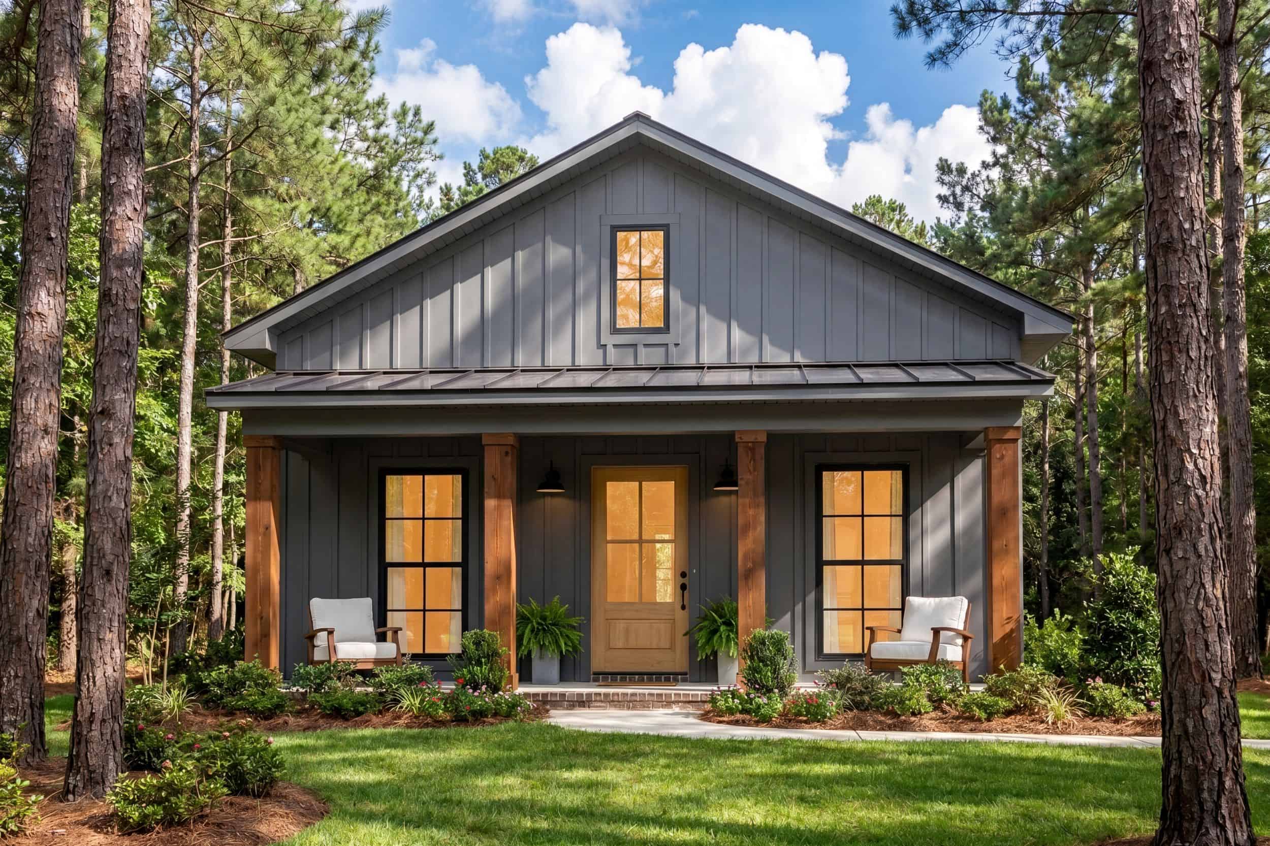Front View of this 1-Bedroom,732 Sq Ft Plan -142-1268