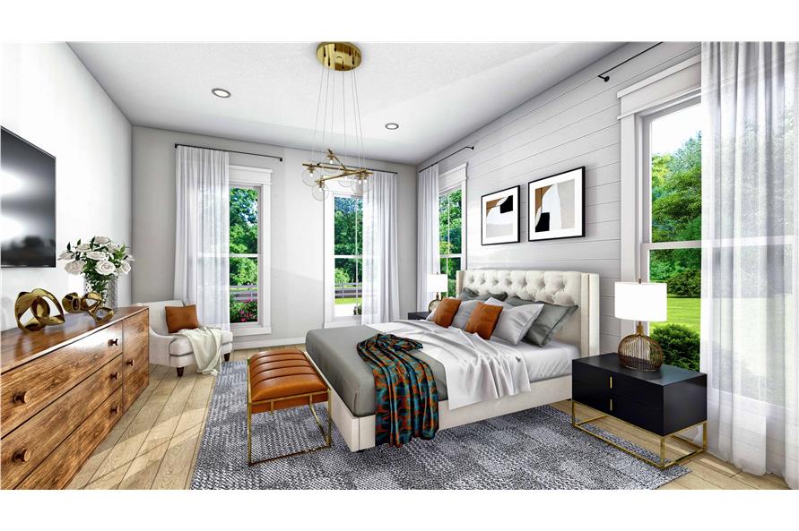 Master Bedroom of this 4-Bedroom,2992 Sq Ft Plan -142-1269