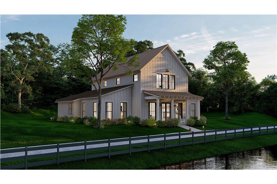 Home at Night of this 4-Bedroom,2992 Sq Ft Plan -142-1269