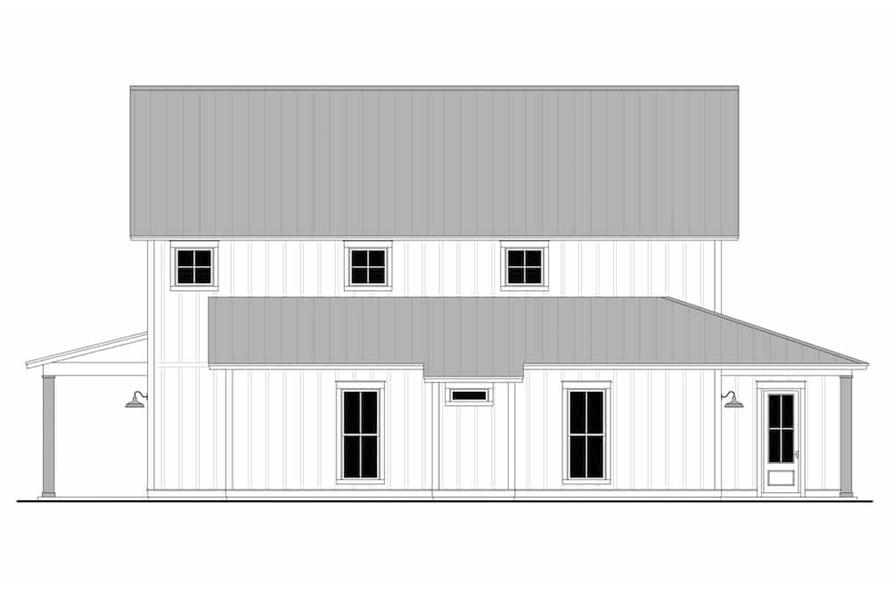 Home Plan Right Elevation of this 4-Bedroom,2392 Sq Ft Plan -142-1269