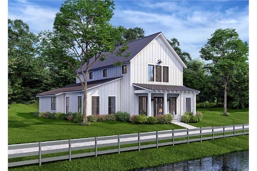 4-Bedroom, 2392 Sq Ft Barn Style House - Plan #142-1269 - Front Exterior