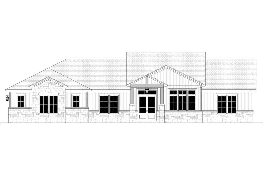 142-1405: Home Plan Front Elevation