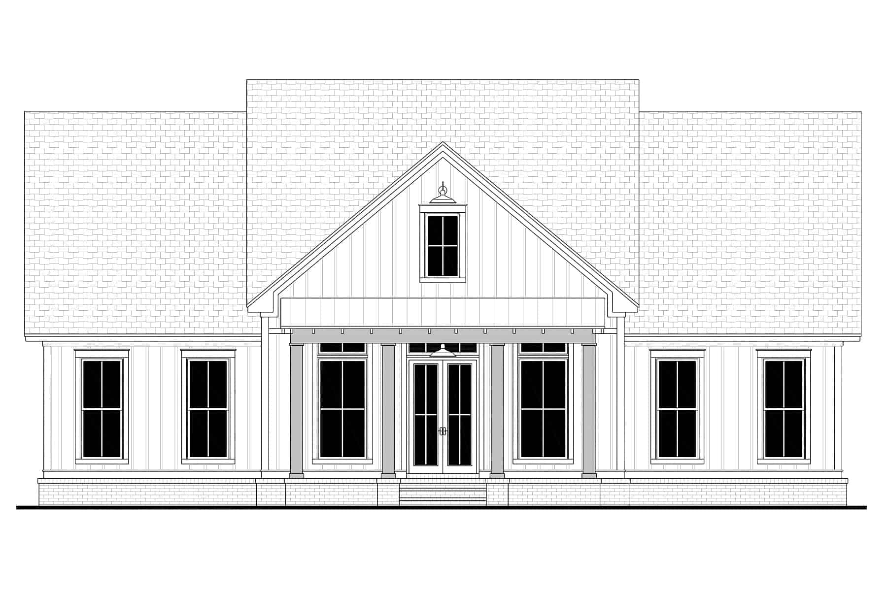 Home Plan Front Elevation of this 3-Bedroom,2455 Sq Ft Plan -142-1409