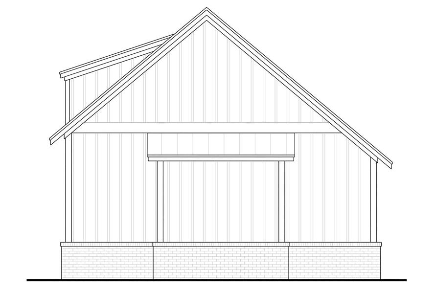 Home Plan Right Elevation of this 0-Bedroom,772 Sq Ft Plan -142-1412