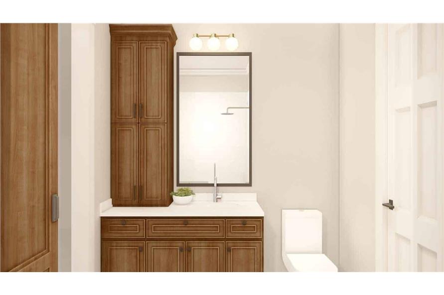 142-1417: Home Plan 3D Image-Bathroom