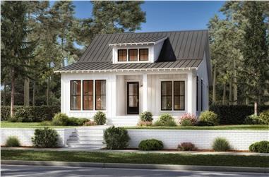 2-Bedroom, 1064 Sq Ft Country Home Plan - 142-1417 - Main Exterior