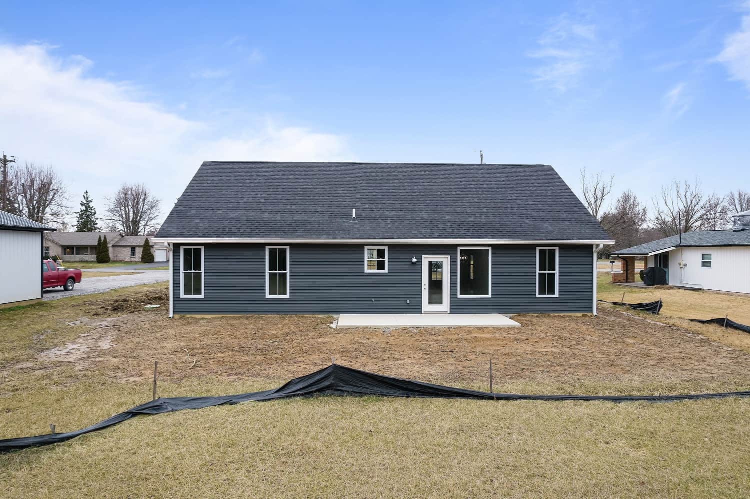 Rear View of this 3-Bedroom,1416 Sq Ft Plan -142-1420