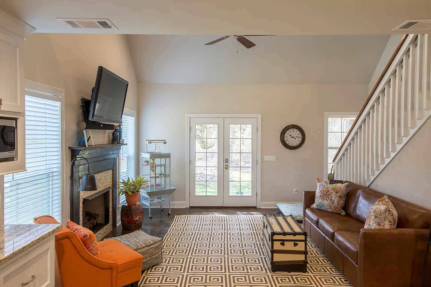 Living Room of this 1-Bedroom,1227 Sq Ft Plan -142-1423