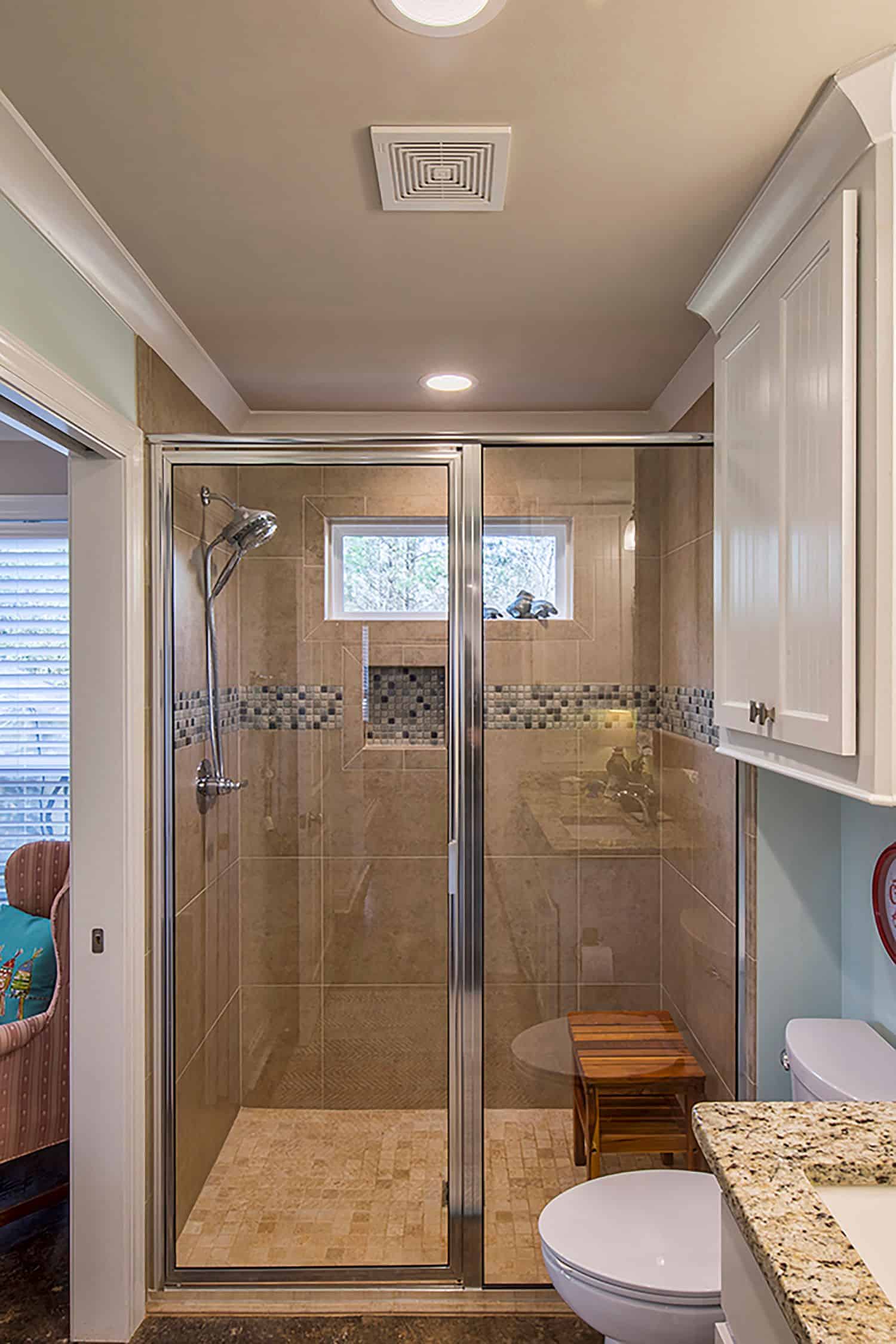 Master Bathroom: Shower of this 1-Bedroom,1227 Sq Ft Plan -142-1423