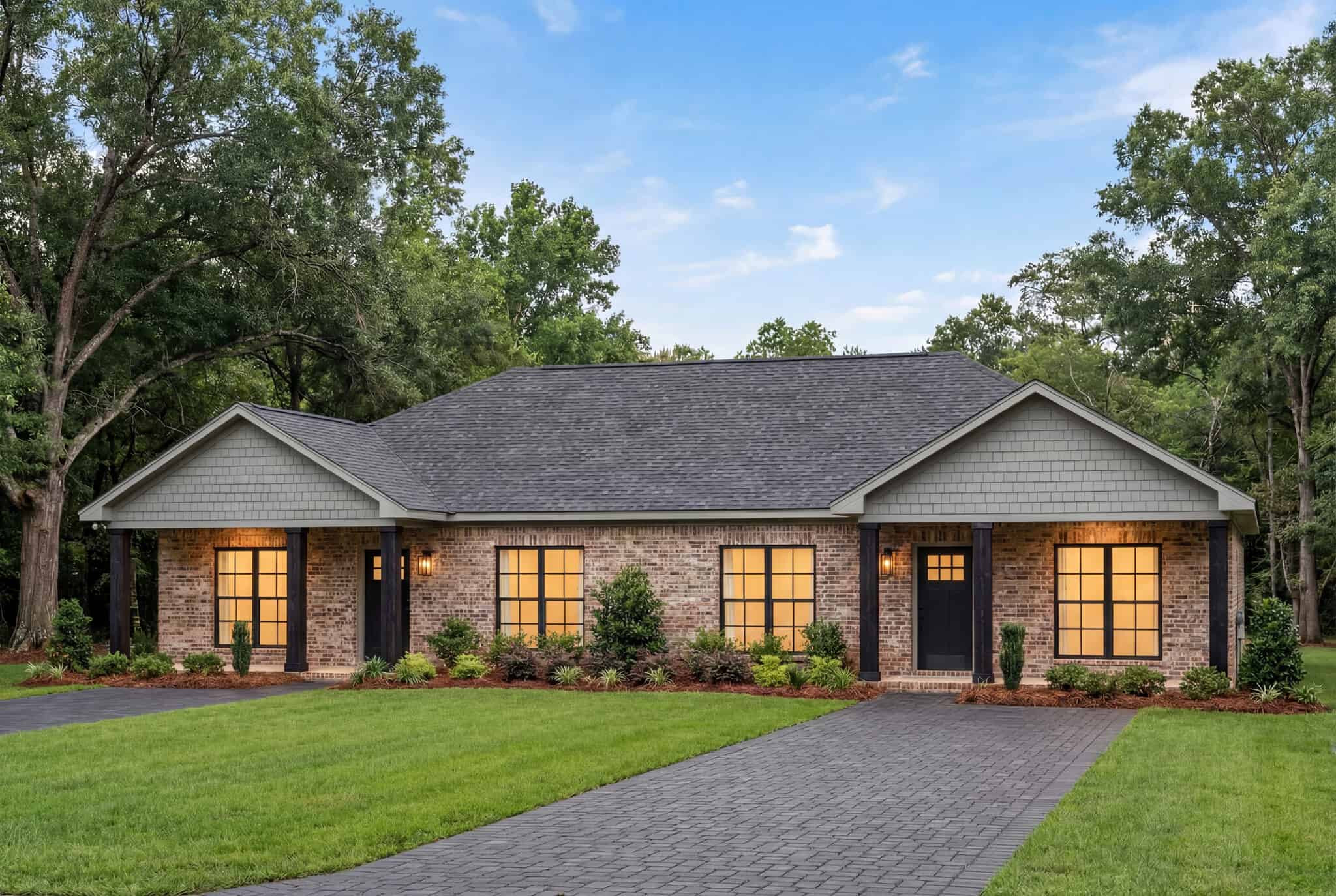 Home at Night of this 2-Bedroom, 1994 Sq Ft Plan - 142-1442