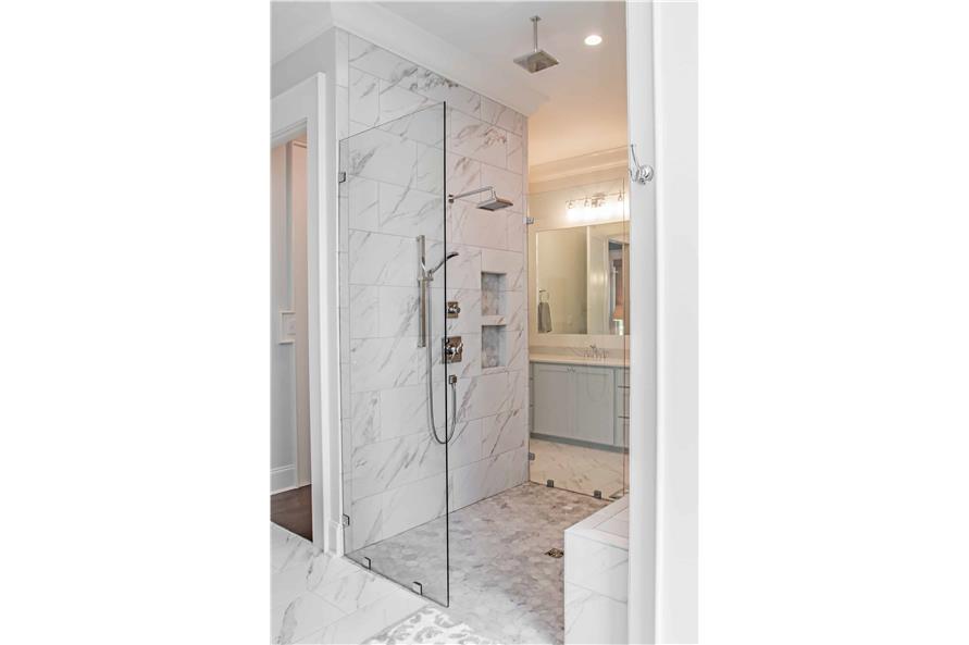 142-1446: Home Interior Photograph-Master Bathroom: Shower