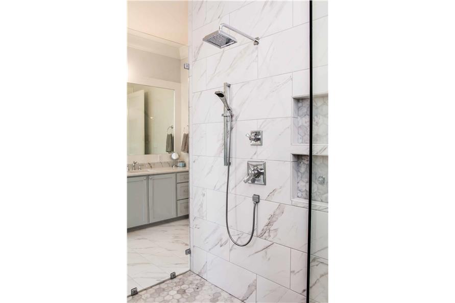 142-1446: Home Interior Photograph-Master Bathroom: Shower