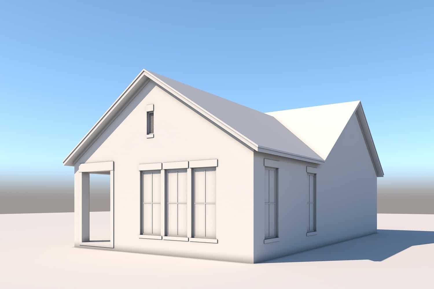 Front View of this 2-Bedroom, 1196 Sq Ft Plan - 142-1450