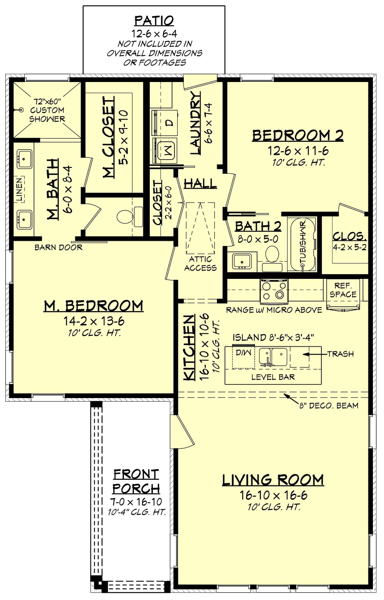 Main Level of Transitional Plan #142-1450