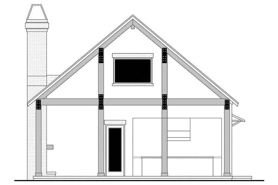 Home Plan Front Elevation of this 0-Bedroom,566 Sq Ft Plan -142-1451