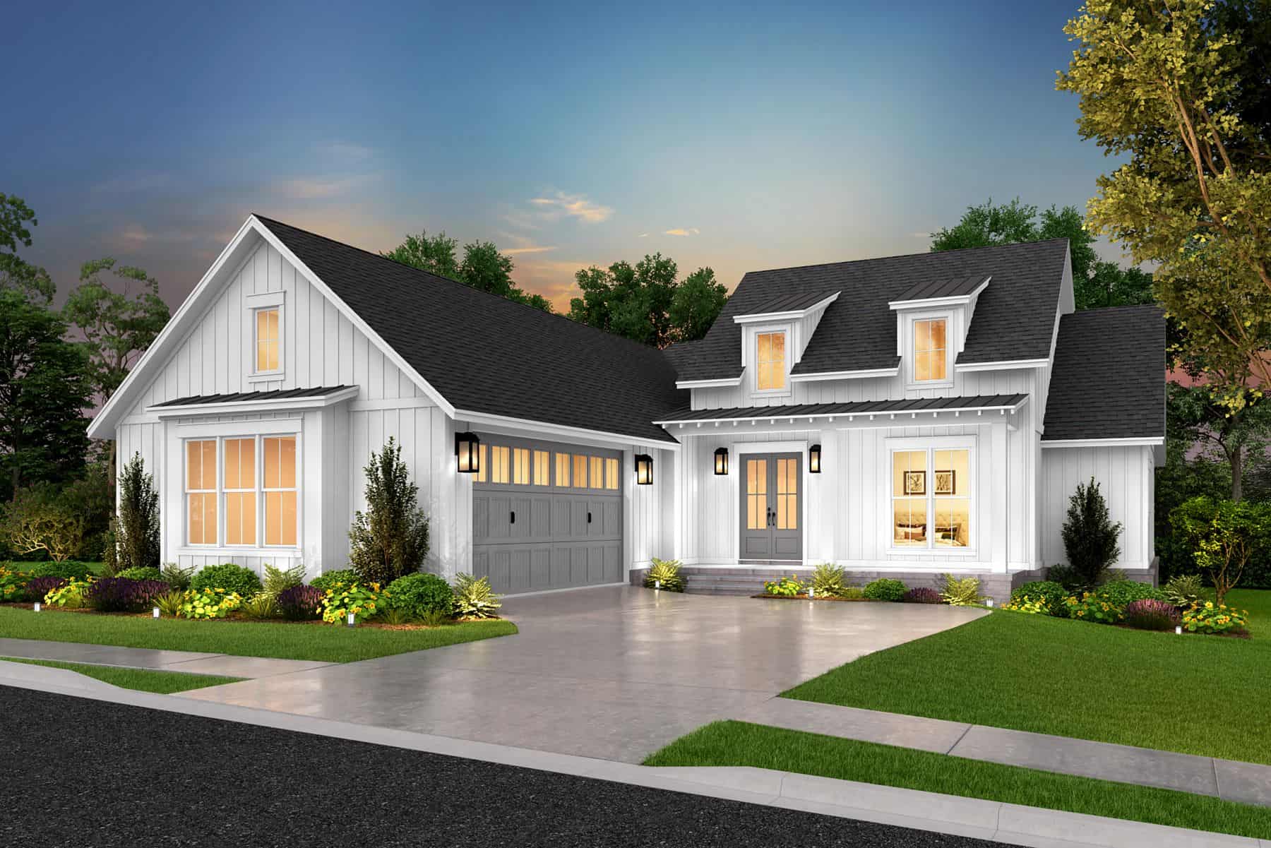 Front View of this 3-Bedroom,1997 Sq Ft Plan -142-1464