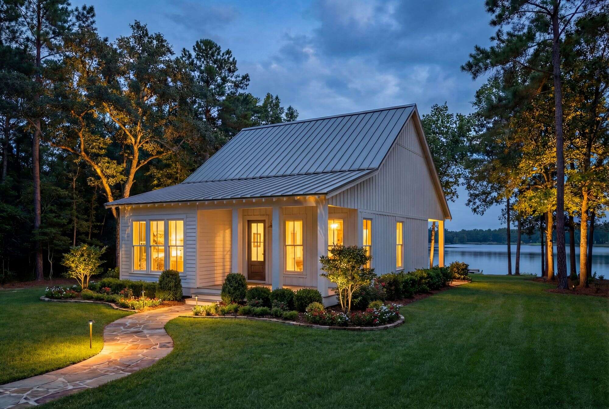 Home at Night of this 3-Bedroom,1295 Sq Ft Plan -142-1468