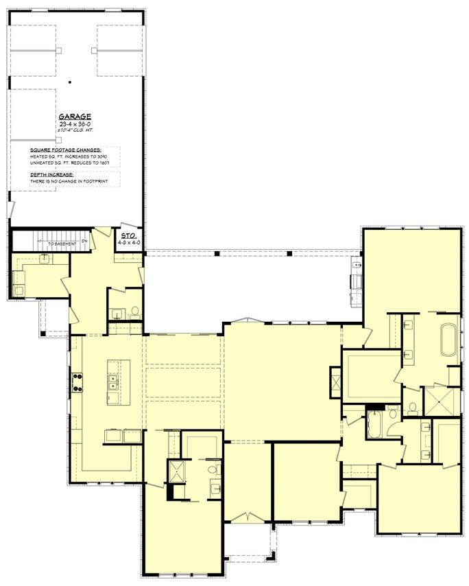 Modern Farmhouse House Plan - 4 Bed, 3.5 Bath, 3070 Sq Ft - #142-1471