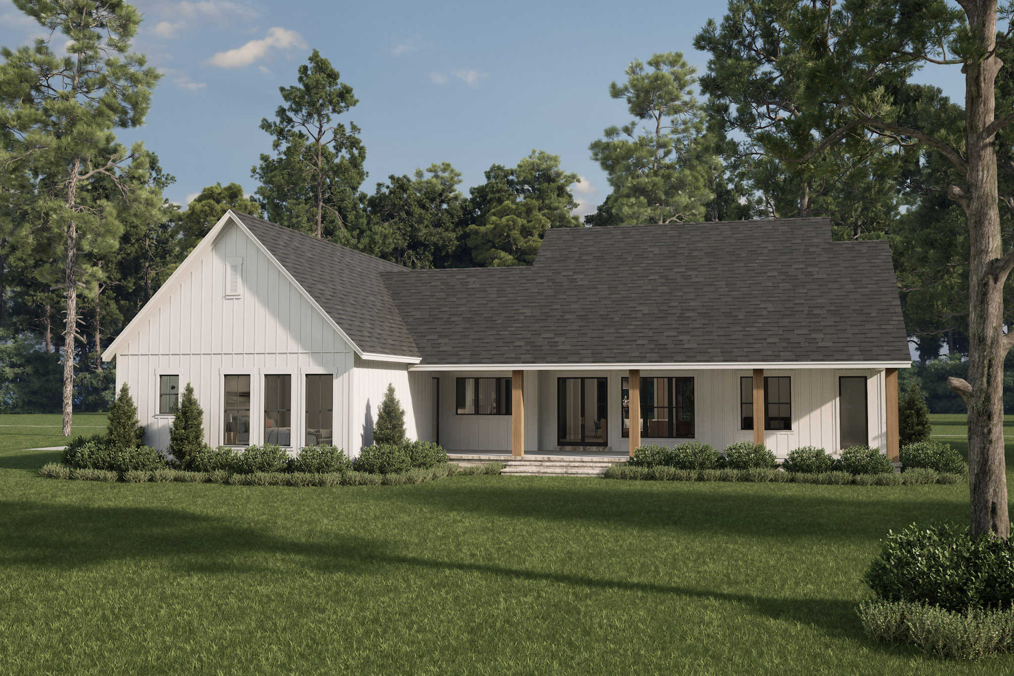 Rear View of this 3-Bedroom,2278 Sq Ft Plan -142-1482