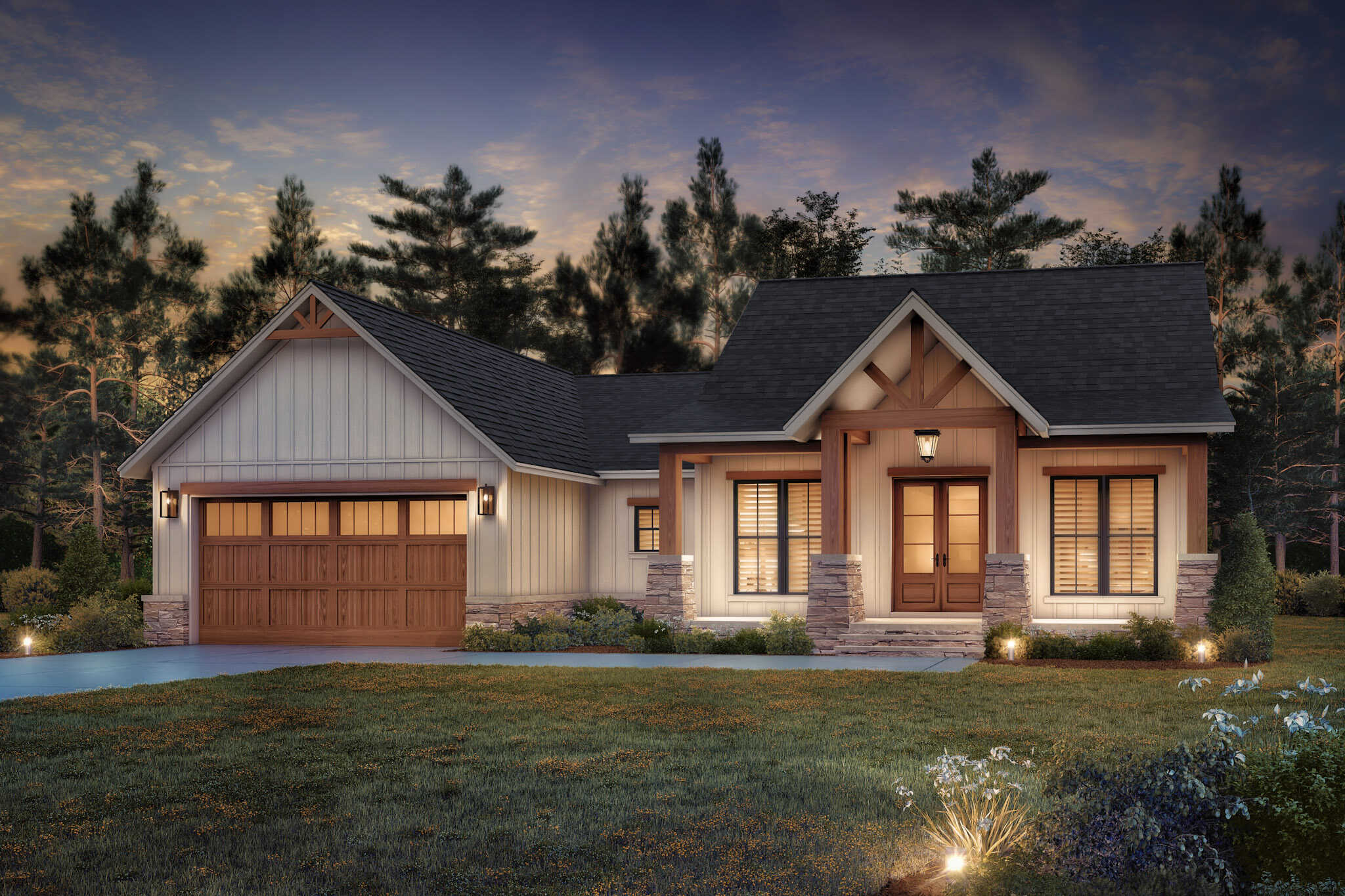Front View of this 3-Bedroom,1795 Sq Ft Plan -142-1494