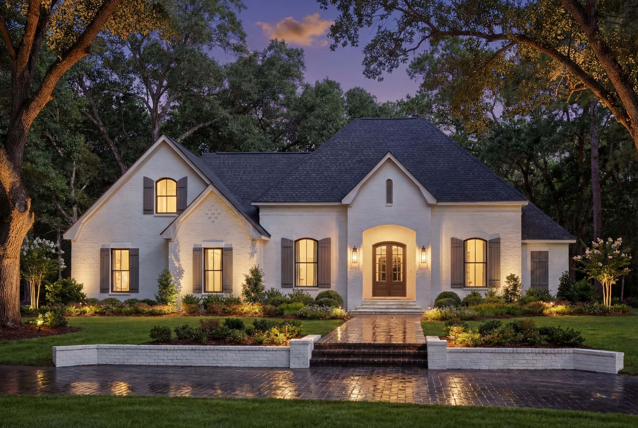 Home at Night of this 3-Bedroom,2091 Sq Ft Plan -142-1502