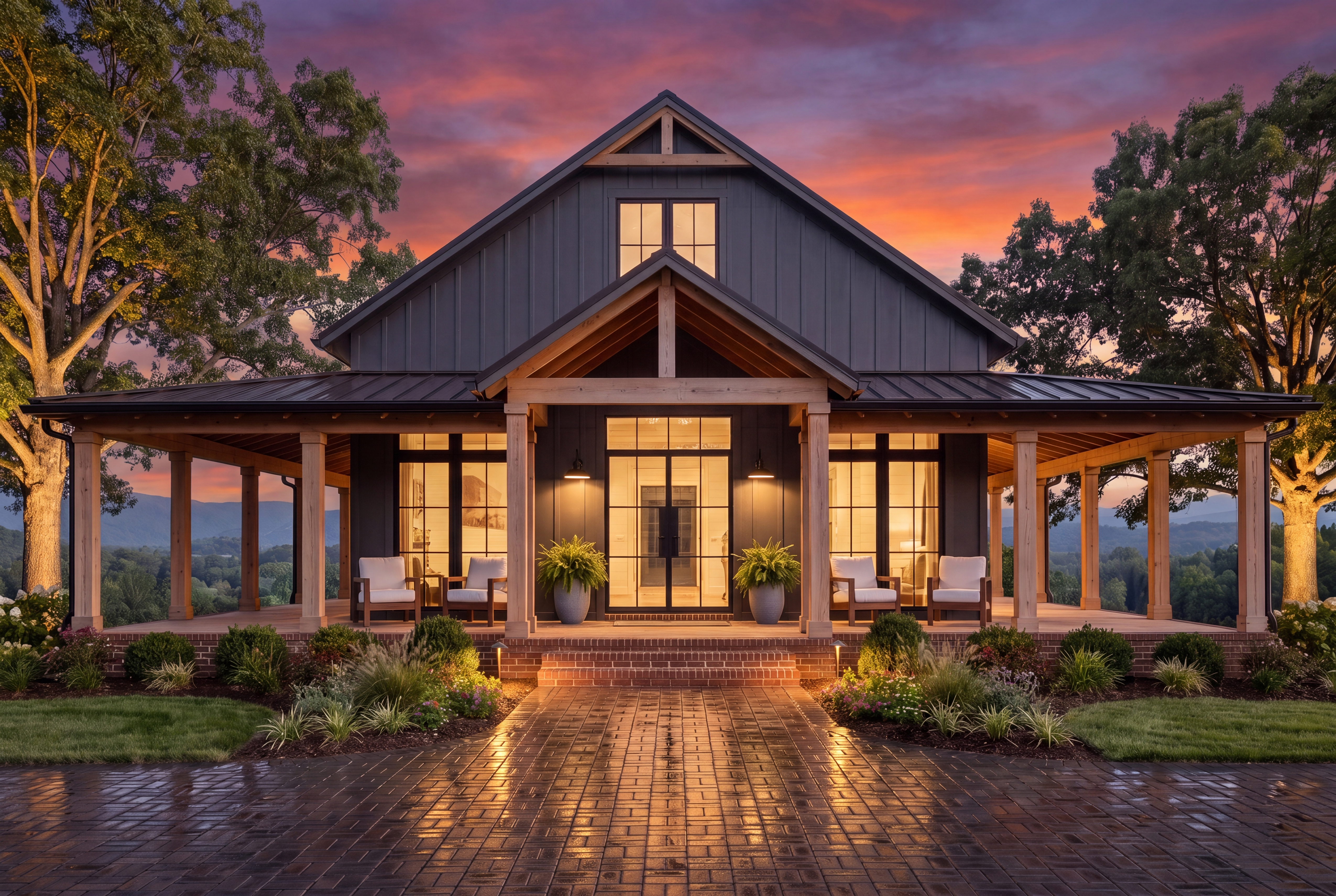 Home at Night of this 3-Bedroom,1635 Sq Ft Plan -142-1511