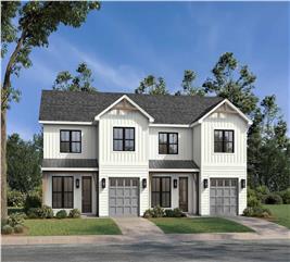 Duplex/Multi-Unit House Plan #142-1516: 3 Bedrm, 3162 Sq Ft Per Unit Home
