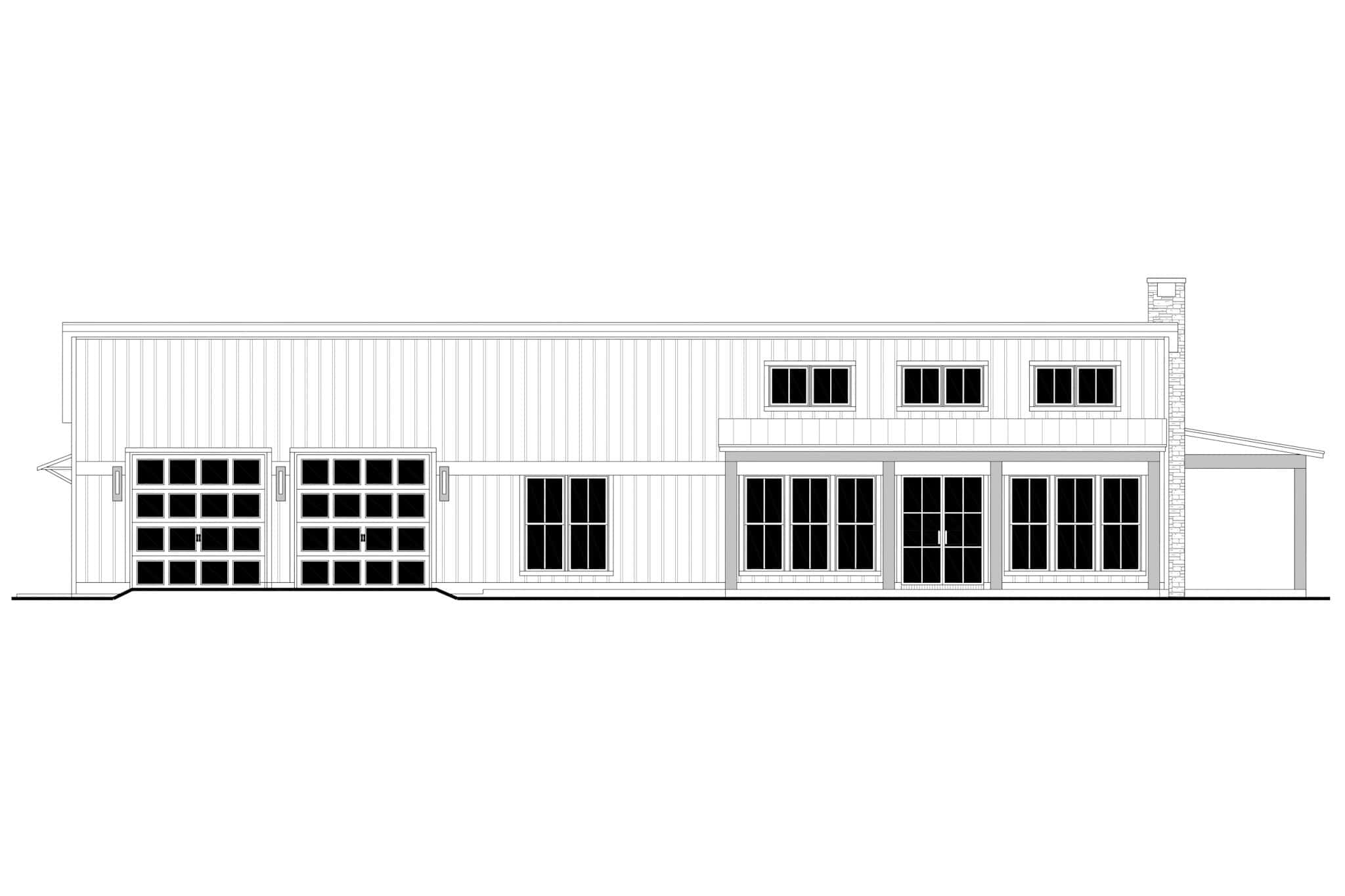 Home Plan Front Elevation of this 3-Bedroom,2000 Sq Ft Plan -142-1520