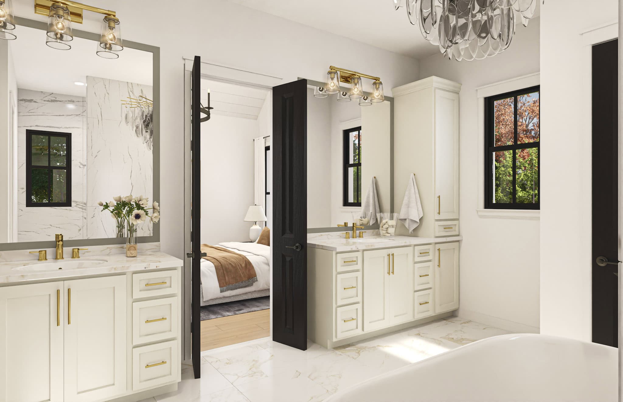 Master Bathroom: Sink/Vanity of this 5-Bedroom,3215 Sq Ft Plan -142-1524