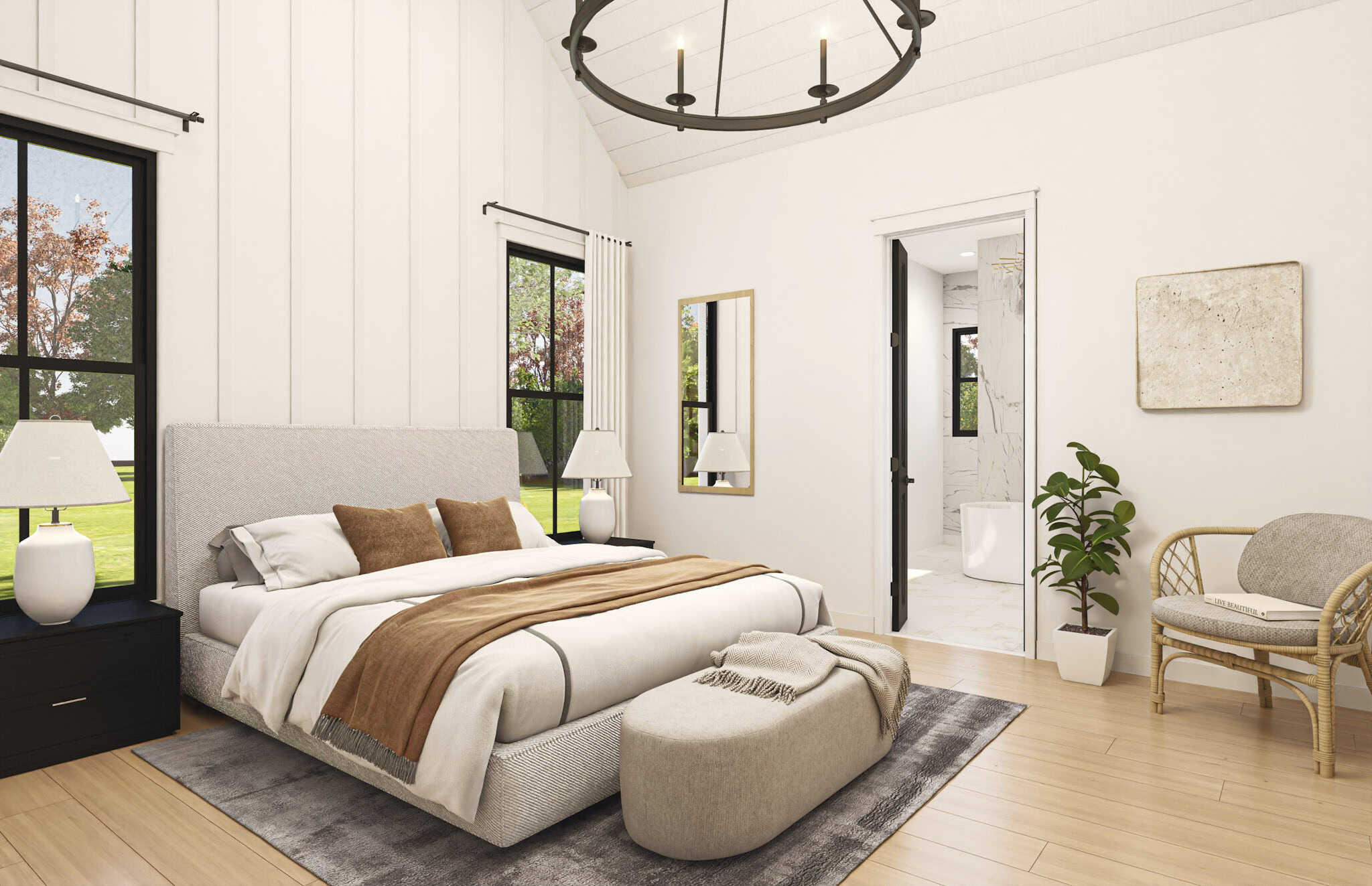 Master Bedroom of this 5-Bedroom,3215 Sq Ft Plan -142-1524