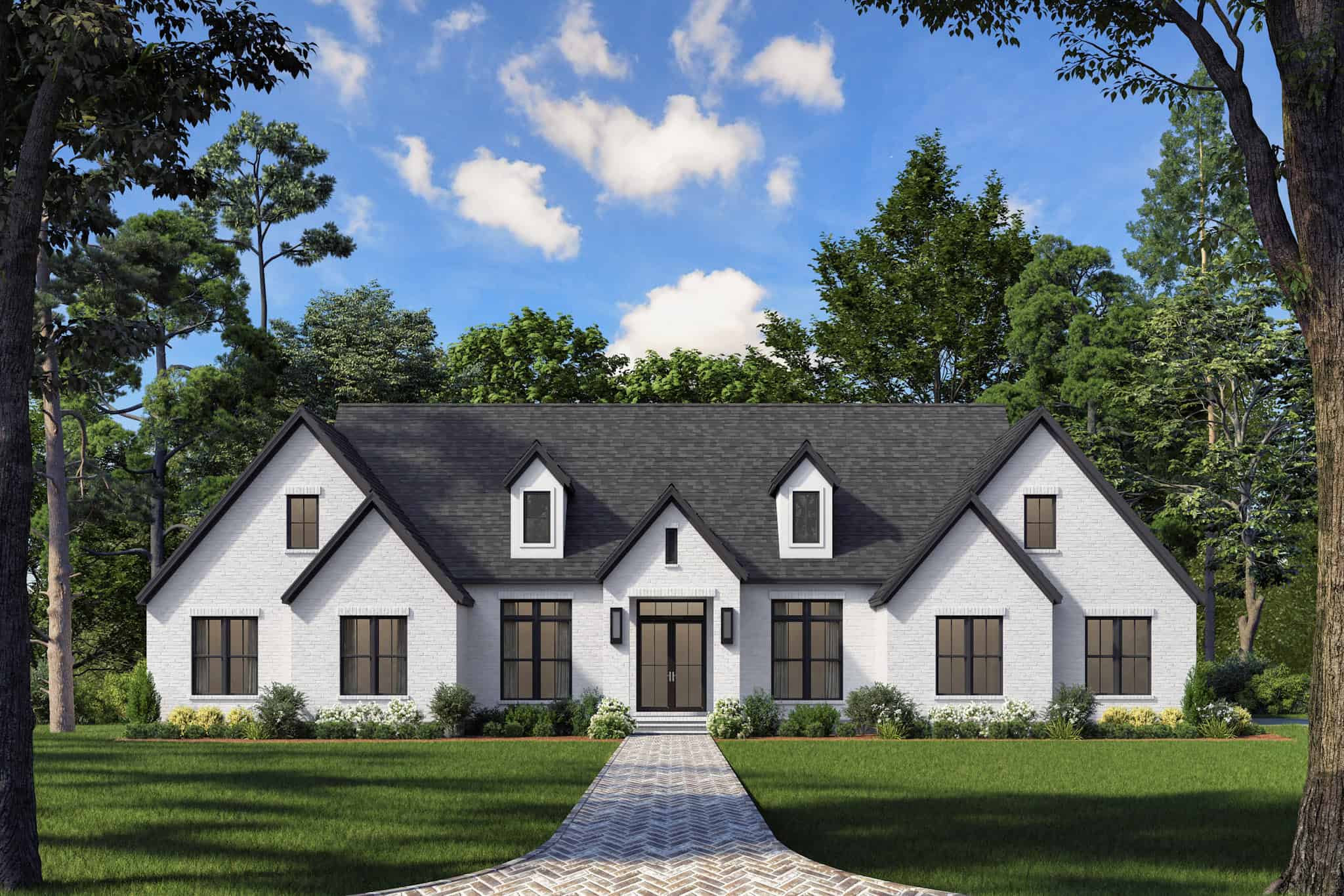Front View of this 5-Bedroom,3215 Sq Ft Plan -142-1524
