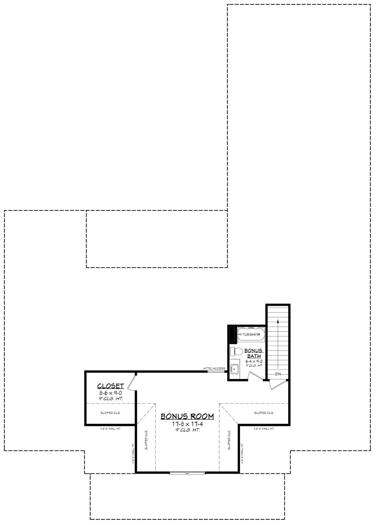 Bonus Room of Country Plan #142-1525