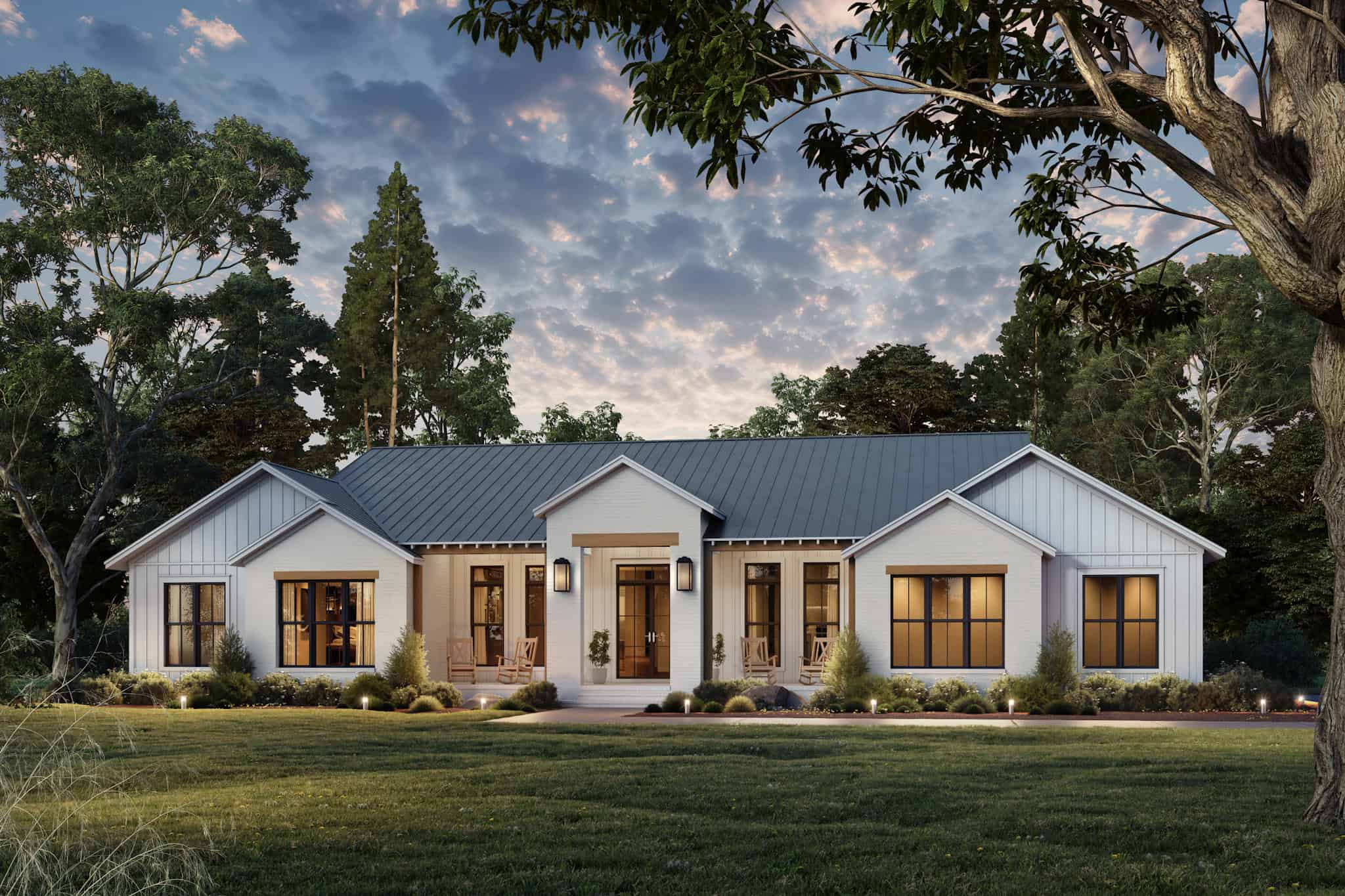 Home at Night of this 5-Bedroom,3340 Sq Ft Plan -142-1527