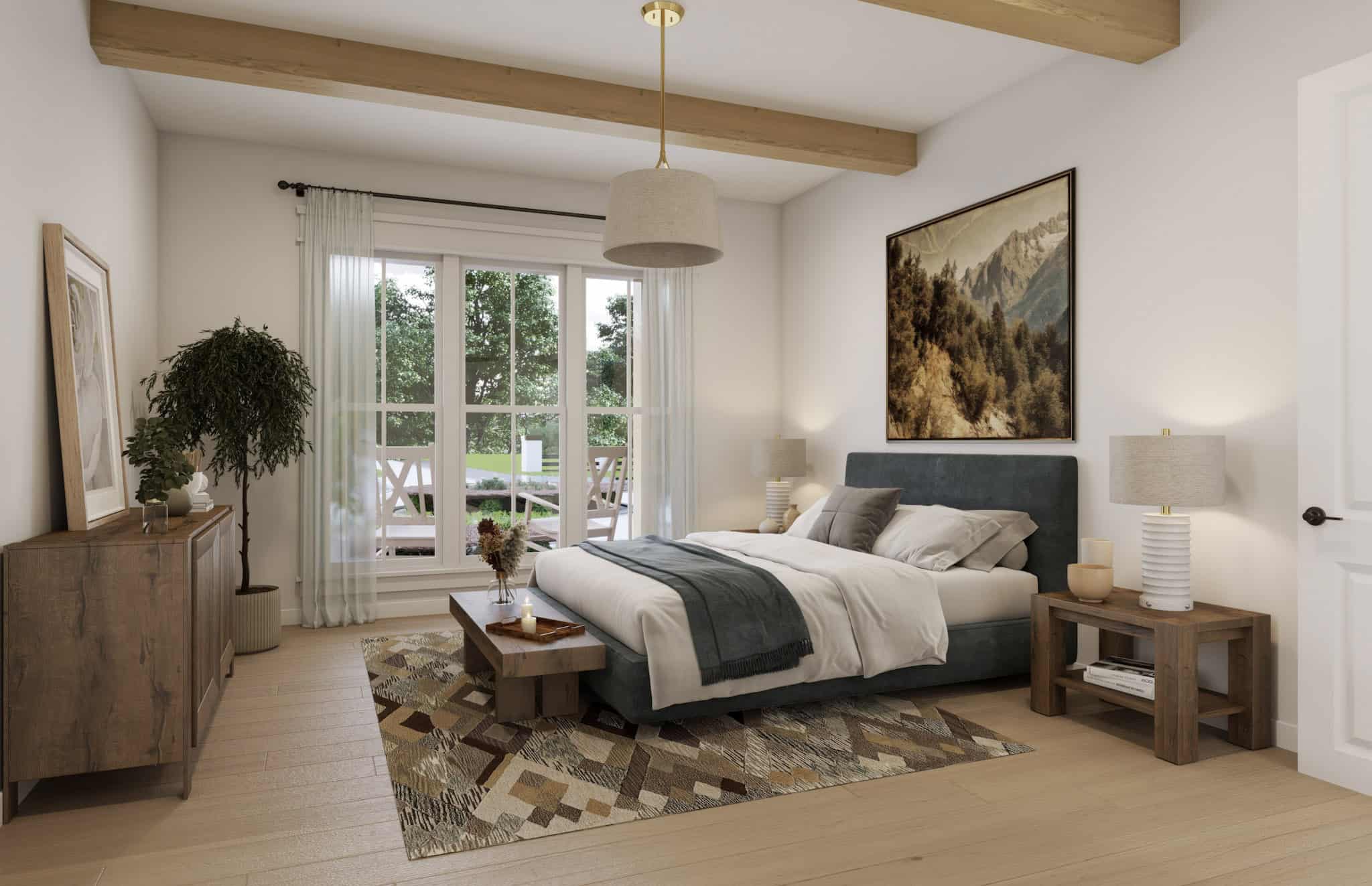 Master Bedroom of this 3-Bedroom,2400 Sq Ft Plan -142-1529