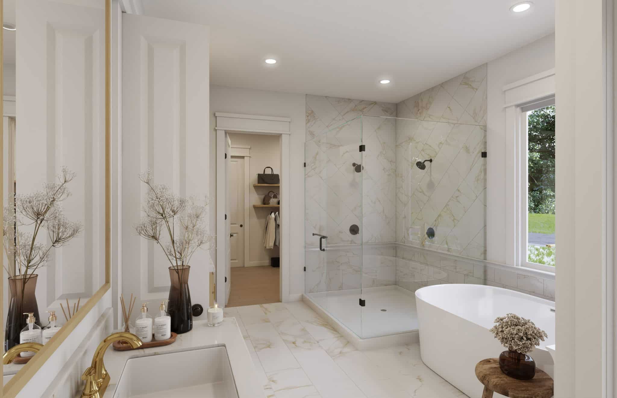 Master Bathroom of this 3-Bedroom,2400 Sq Ft Plan -142-1529