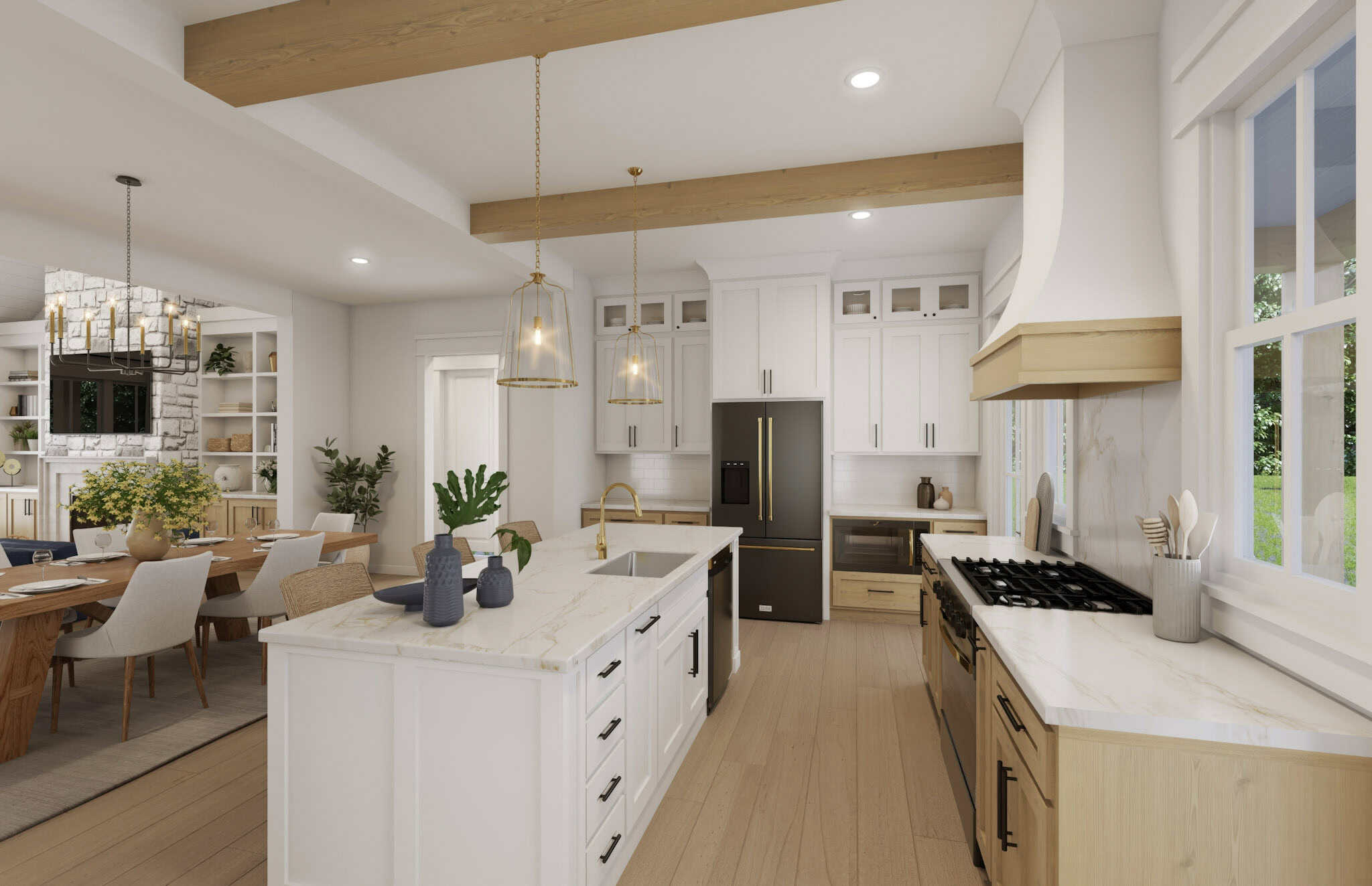 Kitchen: Kitchen Island of this 3-Bedroom,2400 Sq Ft Plan -142-1529