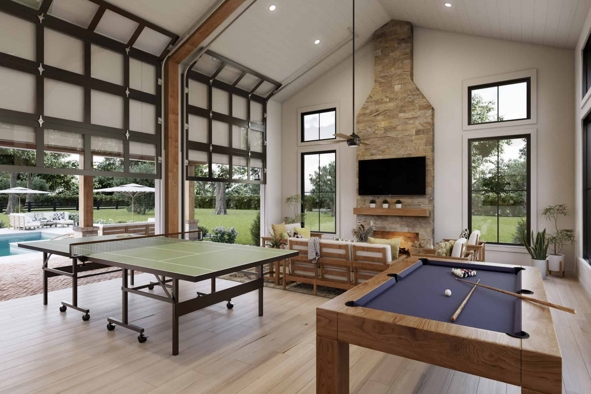 Game Room of this 0-Bedroom,1000 Sq Ft Plan -142-1530