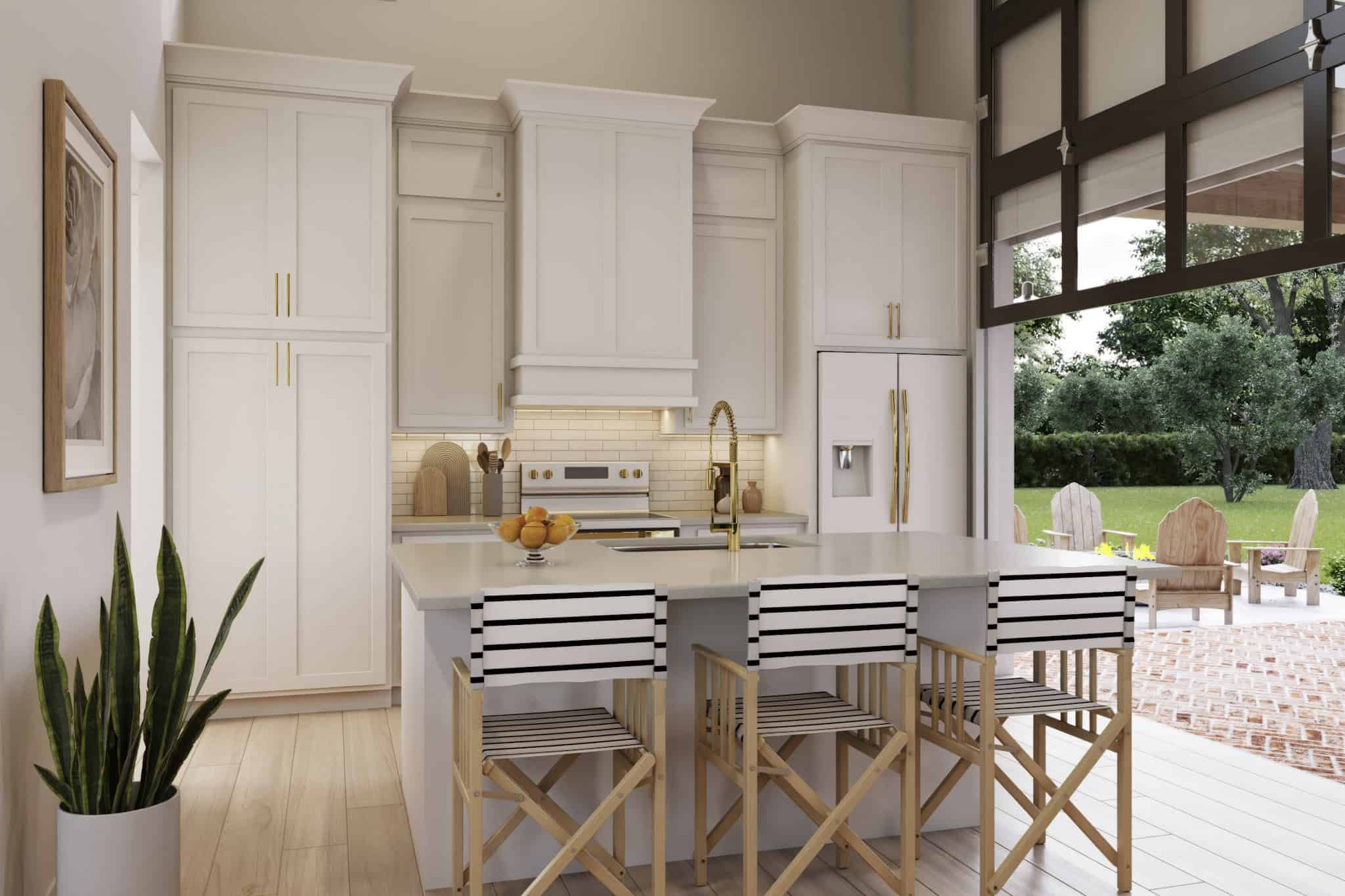 Kitchen: Kitchen Island of this 0-Bedroom,1000 Sq Ft Plan -142-1530