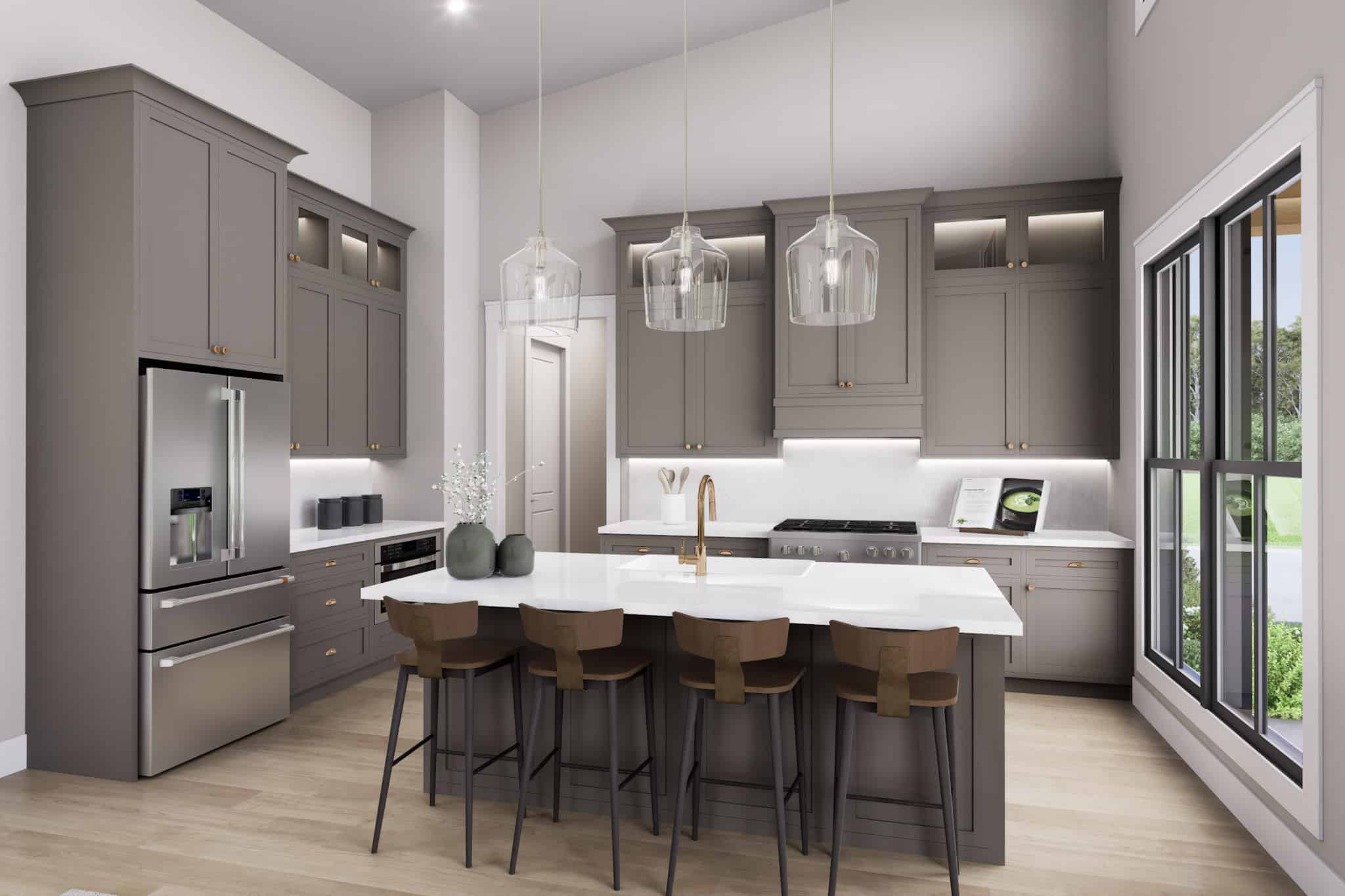 Kitchen: Kitchen Island of this 2-Bedroom,1260 Sq Ft Plan -142-1534