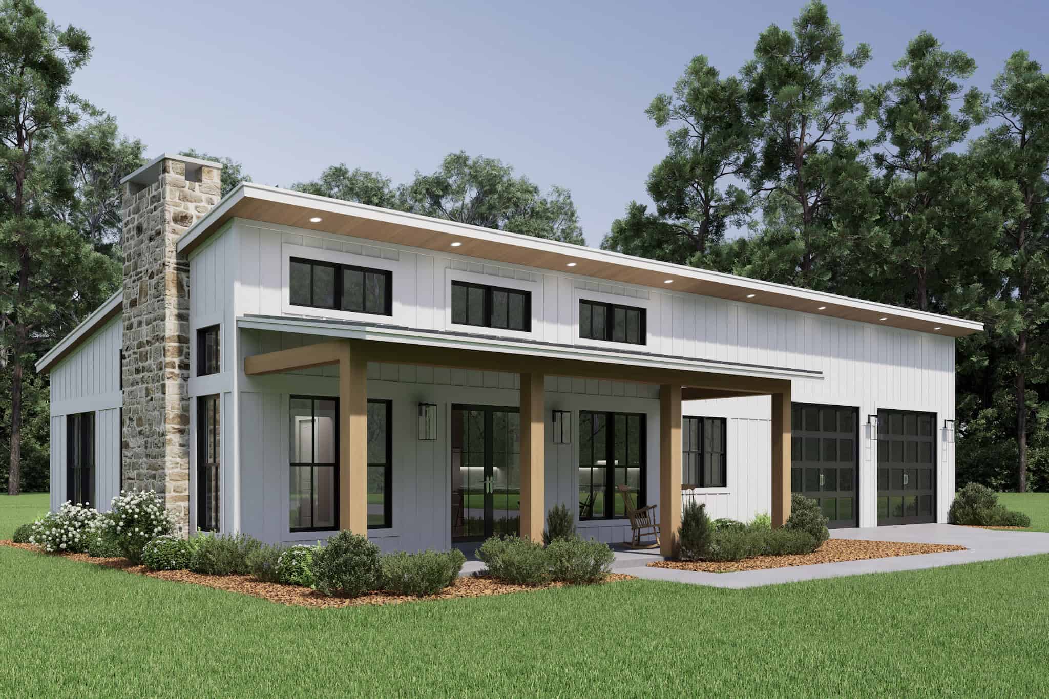Left Side View of this 2-Bedroom,1260 Sq Ft Plan -142-1534